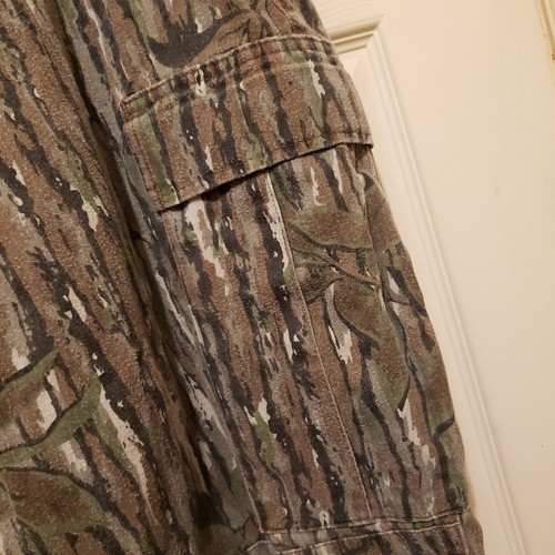 Cabelas Pants Mens XL Long Green Camo Realtree Cargo Heavy Outdoor Hunting 8415 - Picture 11 of 24