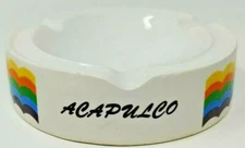 Round Ceramic Ashtray - Acapulco - By Munoz