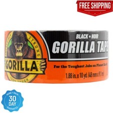 Gorilla Black 1.88 Inch X 10 Yard Duct Tape, Single Roll