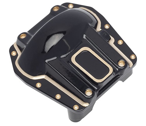 Brass Alloy Black Differential Cover 115g for Axial SCX6 Crawler