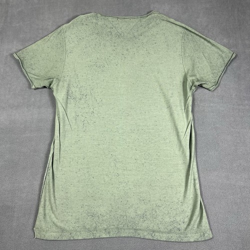 Camicia alla moda adulto M verde manica corta invecchiata ellenica made in Greece uomo - Foto 8 di 12