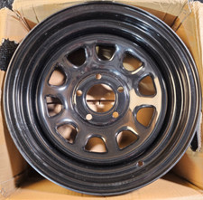 Qty 1 Vision D-window 84h 84h6873ns Black Steel Wheel Rim 16x8 5x127 -12mm