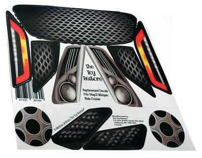 The Toy Restore Replacement Stickers Fits Step2 Whisper Ride