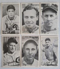 WES FERRELL 1972 TCMA 1936 GOUDEY WIDE PEN REPRINT SIGNED CARD RED SOX DEC