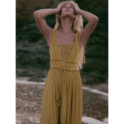 chinese dress ladies Free People Women's Bluebell Maxi Dress, Cool Combo, S at Amazon Women's  Clothing store main image 1