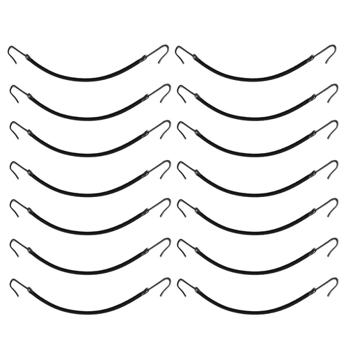 Frcolor Black Hair Hook Ponytail Holder with Hooks Elastic Hair Styling Rubber B