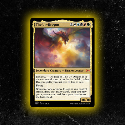 The Ur-Dragon - Custom Magic: The Gathering Card - High-Quality