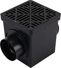 900bkitrtl1pk Square Kit With 2opening Catch Basin 2 Adapters 1 Outlet Plug And
