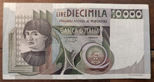 October 30, 1976 Letter A - 10,000 Lire (Bust Of Chestnut Man)