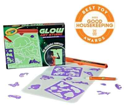 Crayola Glow Art Studio Glow in The Dark Toys Kids Gifts for Girls and Boys New