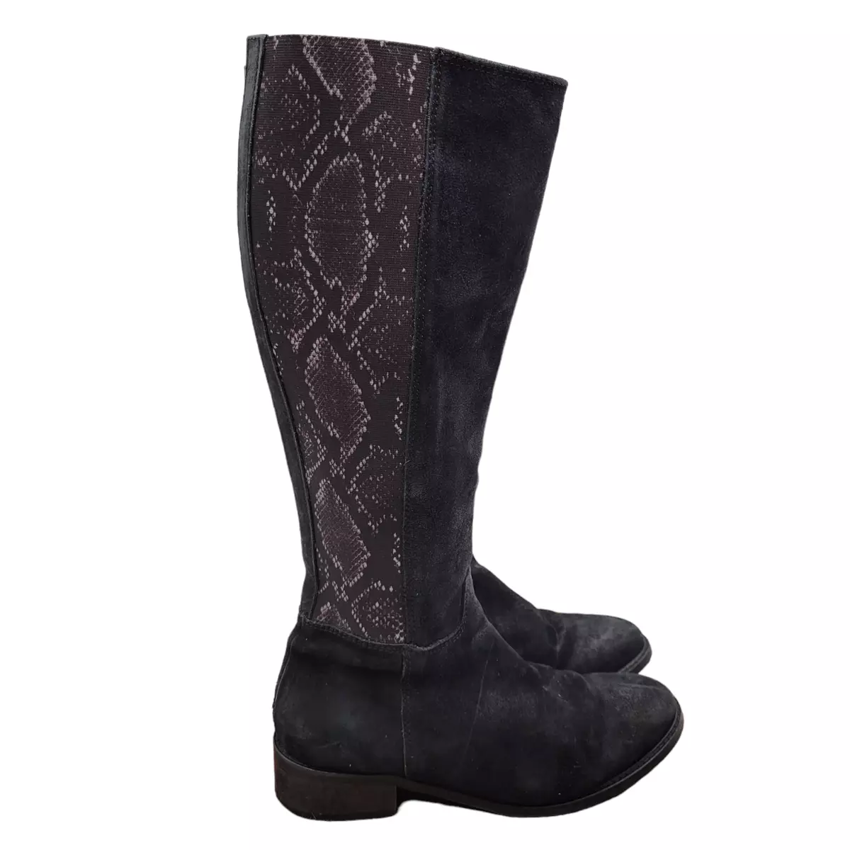 Sesto Meucci Boots Womens 6.5 M Knee High Black Leather Alaina