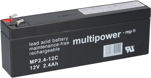 Multipower Blei-Akku MP2,4-12C 12V 2,4Ah Zyklenfest Akku Accu Bleiakku Agm-image