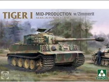 Takom #2198 1/35 Tiger I Mid Production w/Zimmerit Sd.Kfz.181 Pz.Kpfw.VI Ausf.E