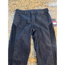 NYDJ Dark Wash Denim High Rise Legging Jeans with Suede Accent Size 6 NWT