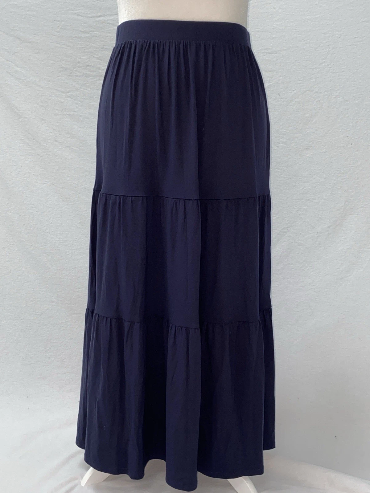 Boden Tiered Jersey Maxi Skirt