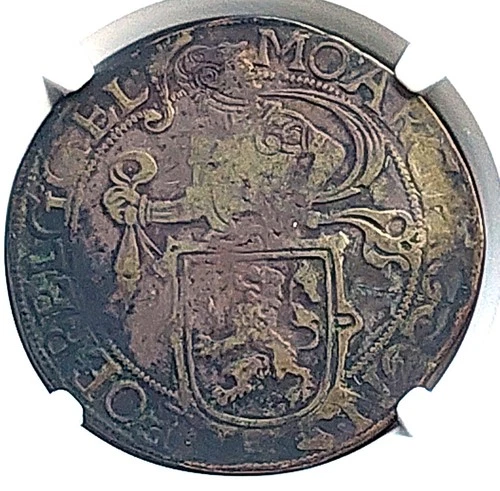 1641 Netherlands 1 LD , NGC VF details  , nice silver coin         #2100, #70-05