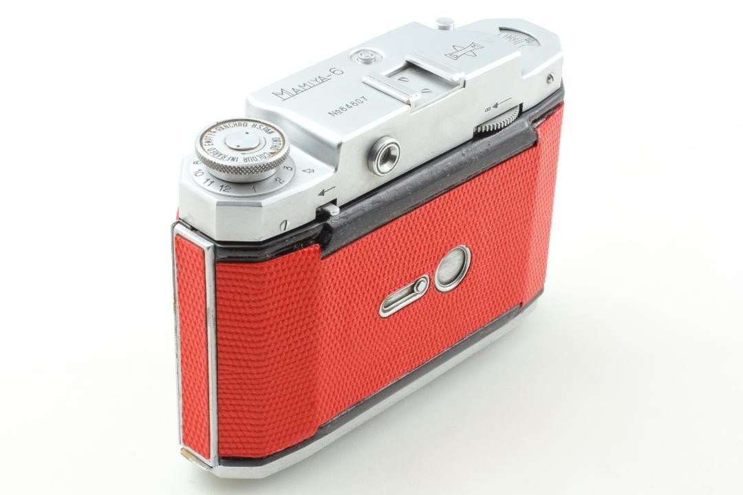 Mamiya-6 IVB 6x6 Film Camera 75mm f/3.5 CLA'd Red Leather SN84807