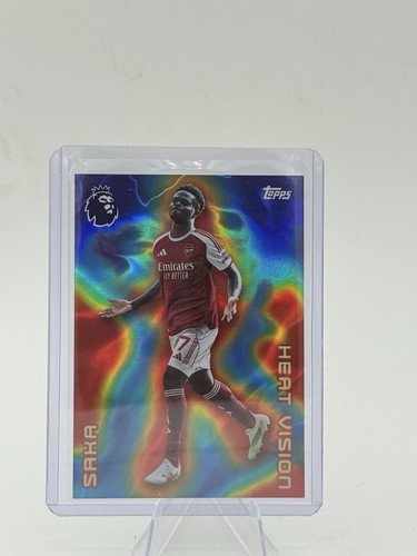 Bukayo Saka #HV1 2025 Topps Premier League Heat Vision card