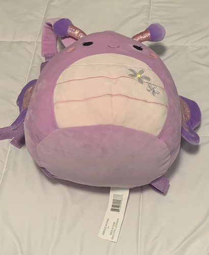 EUC SUPER RARE Squishmallow Brenda The Butterfly Backpack Bag 2020 14” - Picture 6 of 10