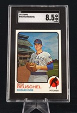 1973 TOPPS RICK REUSCHEL #482 Rookie Card Cubs Great SGC 8.5 !!. rookie card picture