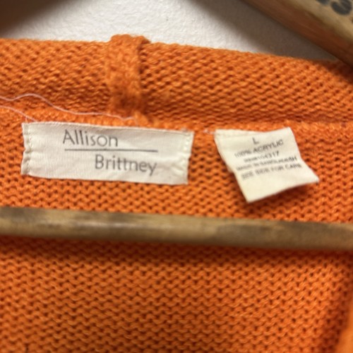 Suéter con capucha tejido Allison Brittaney para mujer grande L - Imagen 4 de 5