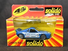 Vintage Solido 1/43 Lancia Rally 037 Chardonnet #1 Blue Diecast Portugal Box