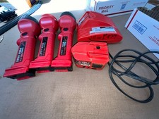 3 MILWAUKEE POWER PLUS RECHARGEABLE WORK LIGHTS WITH BATTERY AND CHARGER