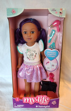 My Life As Hair Stylist 18" Posable Doll Purple Blue Hair  Brown Eyes NIB 2020