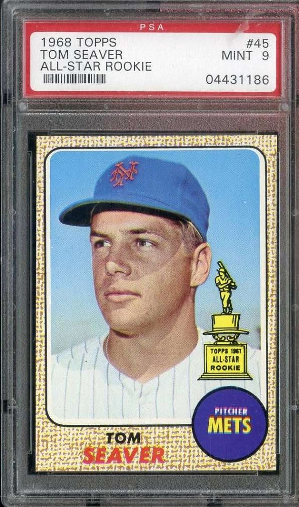 1968 TOPPS #45 TOM SEAVER PSA 9 METS HOF
