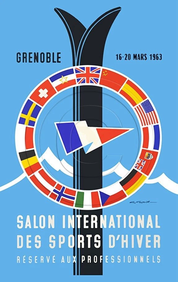 AFFICHE POSTER Grenoble 1963 - Photo 1/1