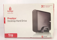 iOmega Prestige Desktop Hard Drive Hi-Speed USB 2.0 1TB - NEW / SEALED 