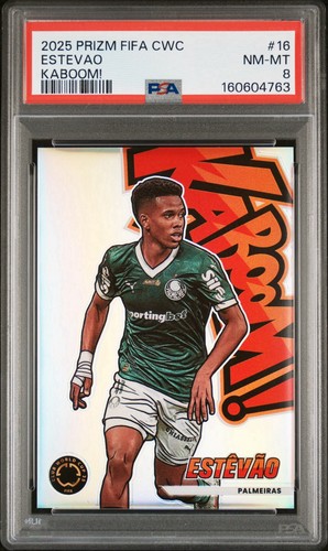Estevao #16 2025 Panini Prizm FIFA Club World Cup Kaboom card