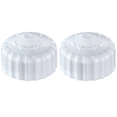 IMI HEIMEIER 2x Handrad Handregulierkappe Bauschutzkappe M30 x 1,5 weiße einfache Ausführung