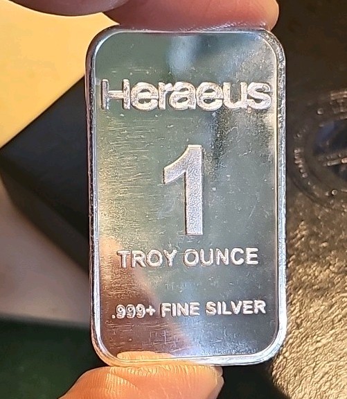Heraeus 1 oz .999 Silver Bar Swiss mint | eBay Heraeus 1 oz .999 Silver Bar Swiss mint | eBay