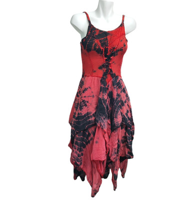 Advance Apparels Goth Vampire Festival Dress Women OS S To L  Red Whimsigoth