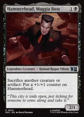 #ad Hammerhead Maggia Boss Marvel Super Heroes Commander Magic: The Gathering MTG $1.49