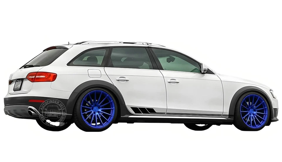 Graphics Side Skirt Stripe Sticker For Audi A4 B8 8k B9 B7 8w 8e Car Decal 2 PCS - Image 4 of 4