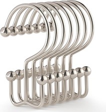 24 Pcs Shower Curtain Hooks, Shower Curtain Rings, Durable Shower Curtain Rings