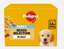 Pedigree Junior Wet Dog Food for Young Dogs & Puppies, 48 Pouches (4x12pk 100g) 4.19 per kilo