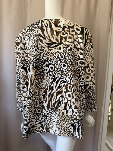 Neu mit Etikett neu Alfred Dunner Baumwolle 3/4 Ärmel Top Größe XL - Bild 5 von 5