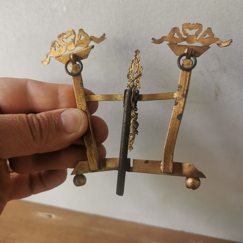 Antique Louis XVI style double photo door frame in gold metal / ref A341 - Picture 6 of 9