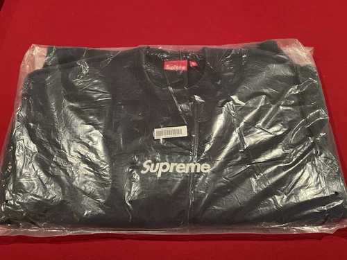 Logo Supreme Box lavé NAVY col rond XXLARGE expédition le jour même SS25