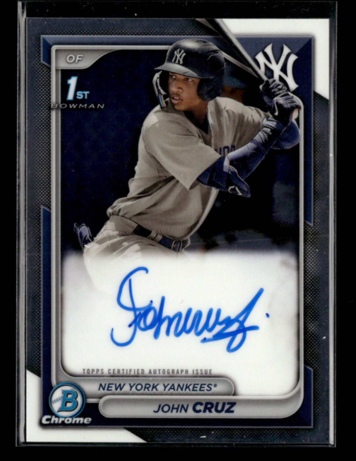 John Cruz 2024 Bowman Baseball 1st Auto Chrome Prospect [supB29