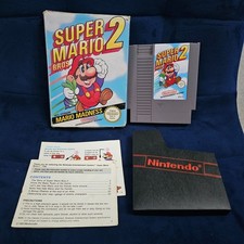 Super Mario Bros 2 For Nintendo NES Game + Box & Half Ins - Tested