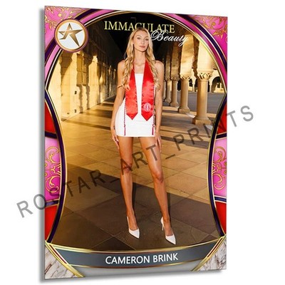CAMERON BRINK Glamor Retro Beauty Card GOF Rostar CUSTOM SP Card CBK1
