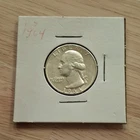 1964 Washington Quarter  Silver 25C Coin 0.9 Fineness Uncertified