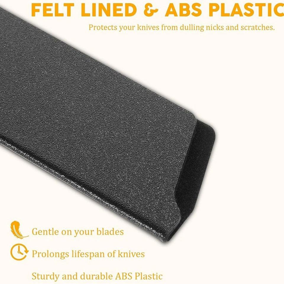 Juego de fundas protectoras universales de plástico ABS forradas de fieltro, 5 piezas protectores de cuchillas X1U8 Foto 2 de 4