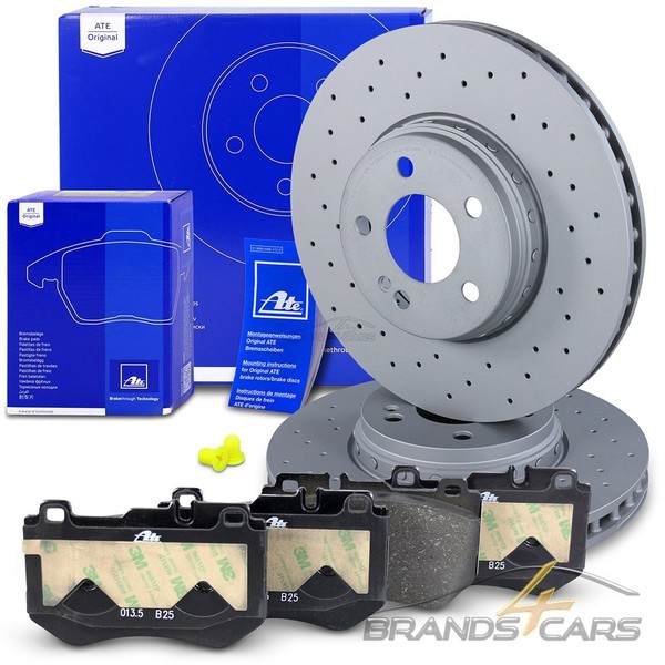 ATE Bremsscheiben +BelÄGe Vorne FÜR Mercedes Benz C-KLASSE W205 S205 A205 C205-image