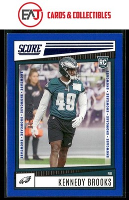 Kennedy Brooks 2022 Score Showcase SN,RC Rookie #344 Philadelphia Eagles