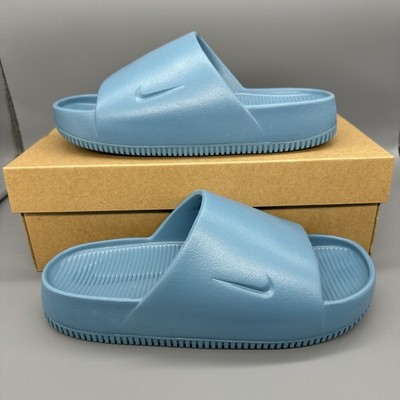 Size 8 Nike Calm Smoky Blue Men\'s Slides Shoes FD4116-005 NEW Size 8 Nike Calm Smoky Blue Men main image 2